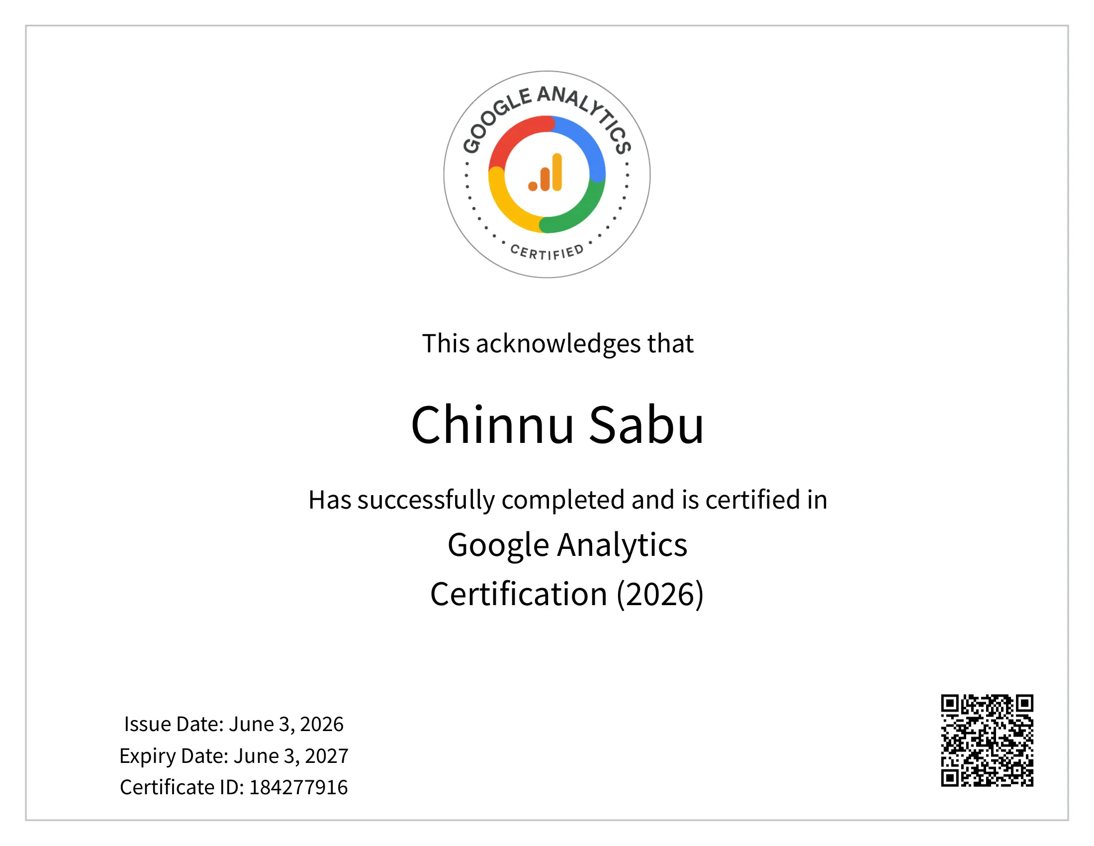 Google-Analytics Certificate